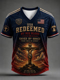 Men's Cross Faith Print T-Shirt