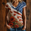 Women's "Red Friday" Commemorative V-Neck T-Shirt