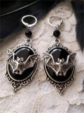 Halloween Atmosphere Black Moon Earrings
