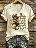 Women's If God Can Make A Bug's Butt Light Up T-shirt
