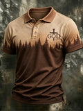 Men's Western-Style Faith Print Casual Polo Shirt