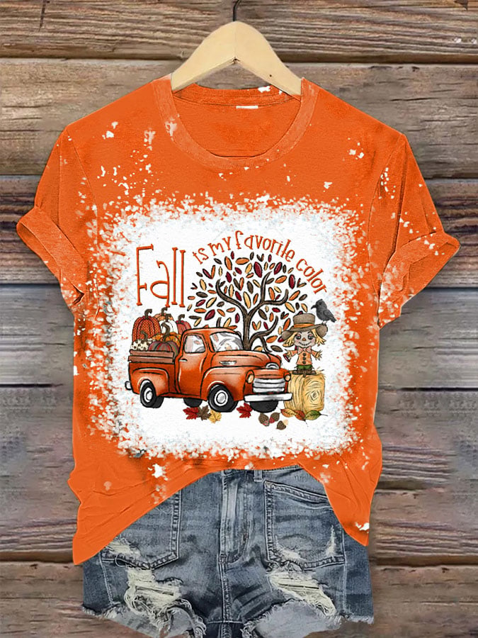 Women's Fall Is My Favorite Color Print T-Shirt