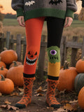 Women'S Halloween Print Flannel Leggings
