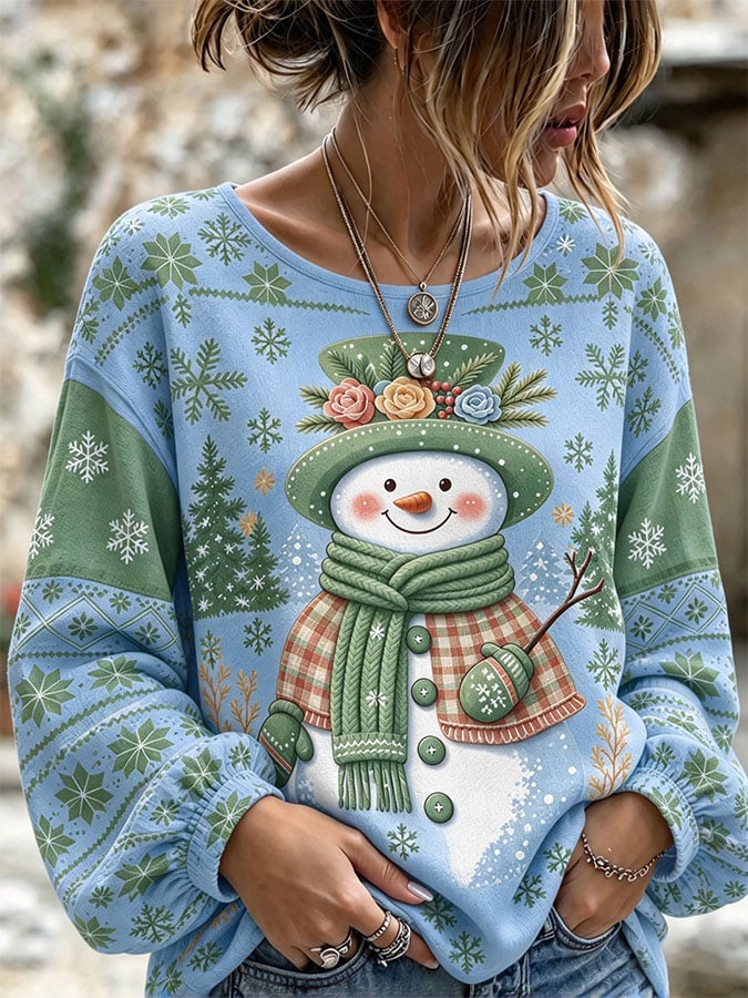 Women's Casual Printed Loose Top