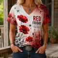 Women's "Red Friday" Commemorative V-Neck T-Shirt