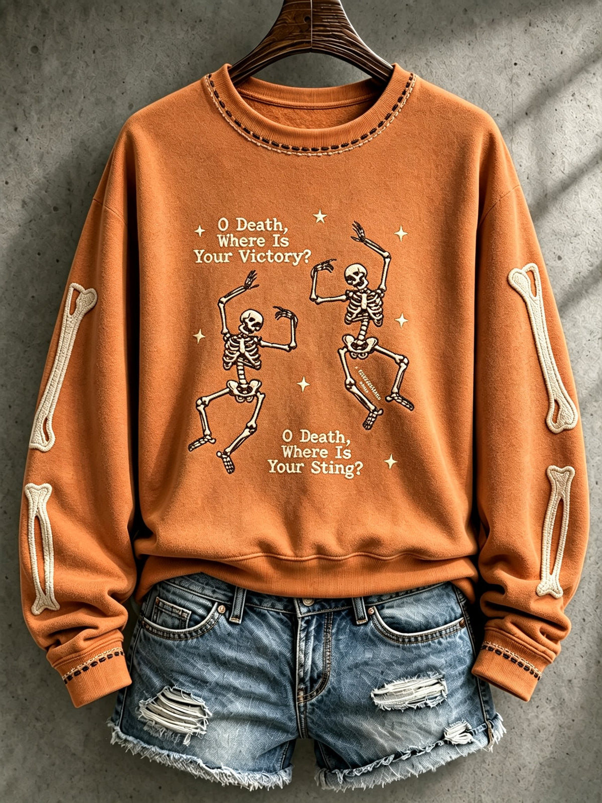 Women's Casual Printed Long-Sleeve Sweatshirt