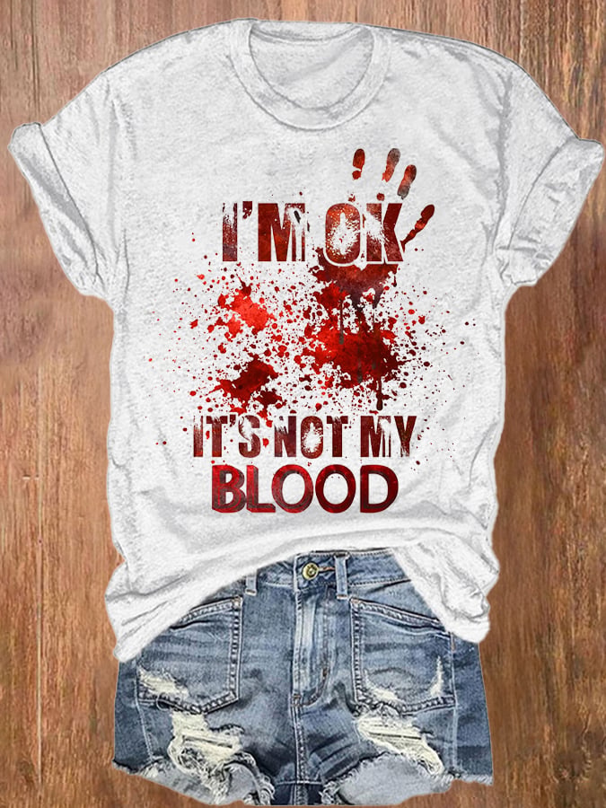 Halloween Ladies Print T-Shirt