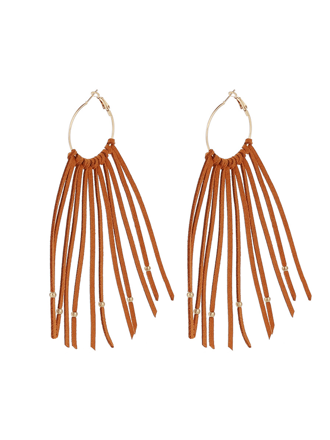 Halloween Circle Tassel Earrings