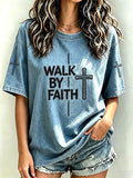 Women's   Faith  Print Top