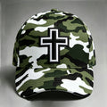 Retro Camouflage Art Faith Print Baseball Cap