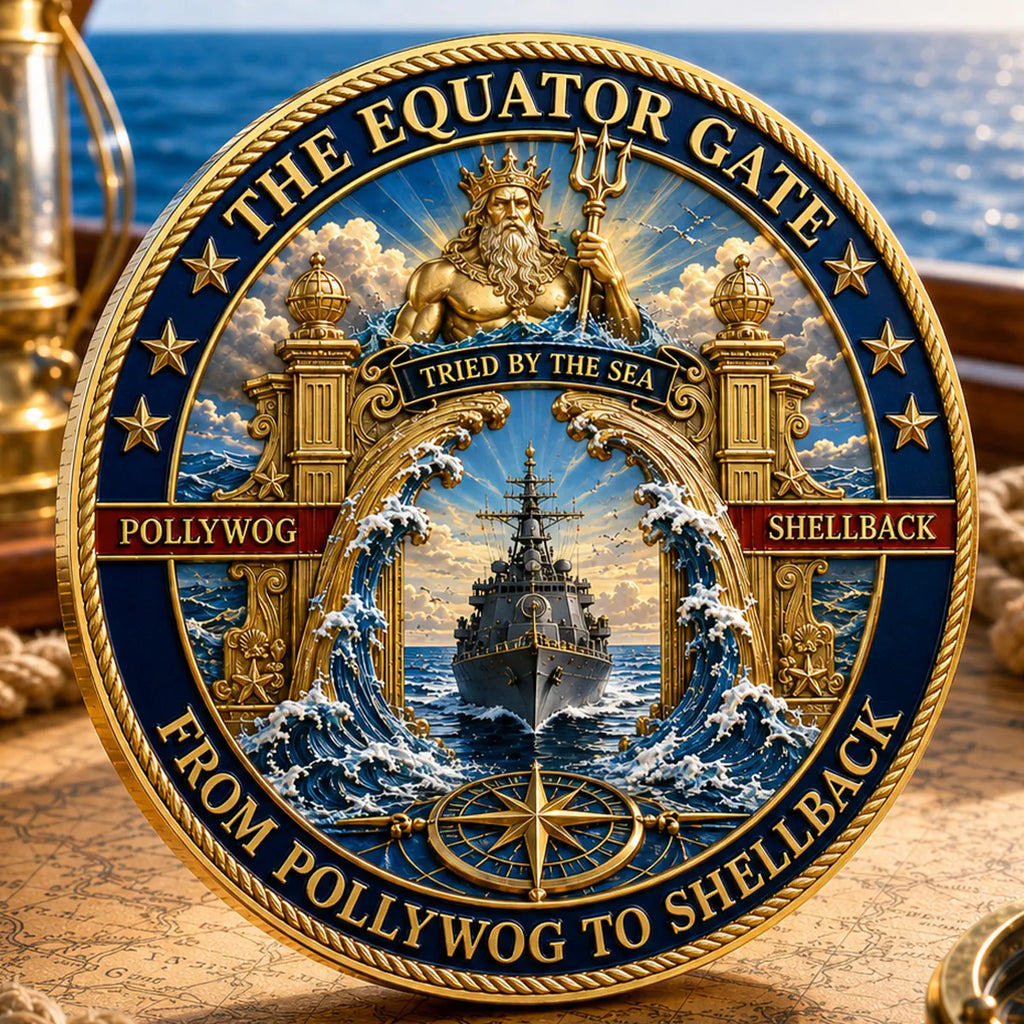 King Neptune’s Realm Commemorative Naval Metal Medal
