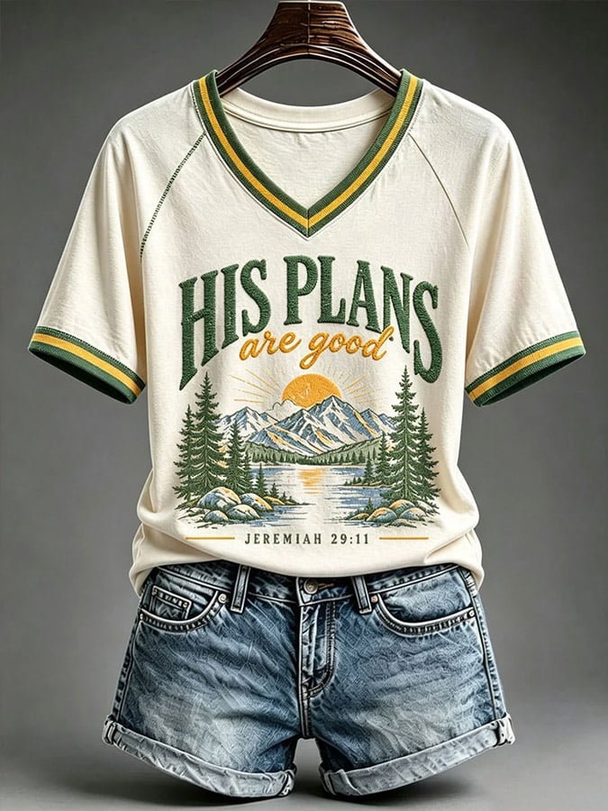 Women's His Plans Are Good T-shirt