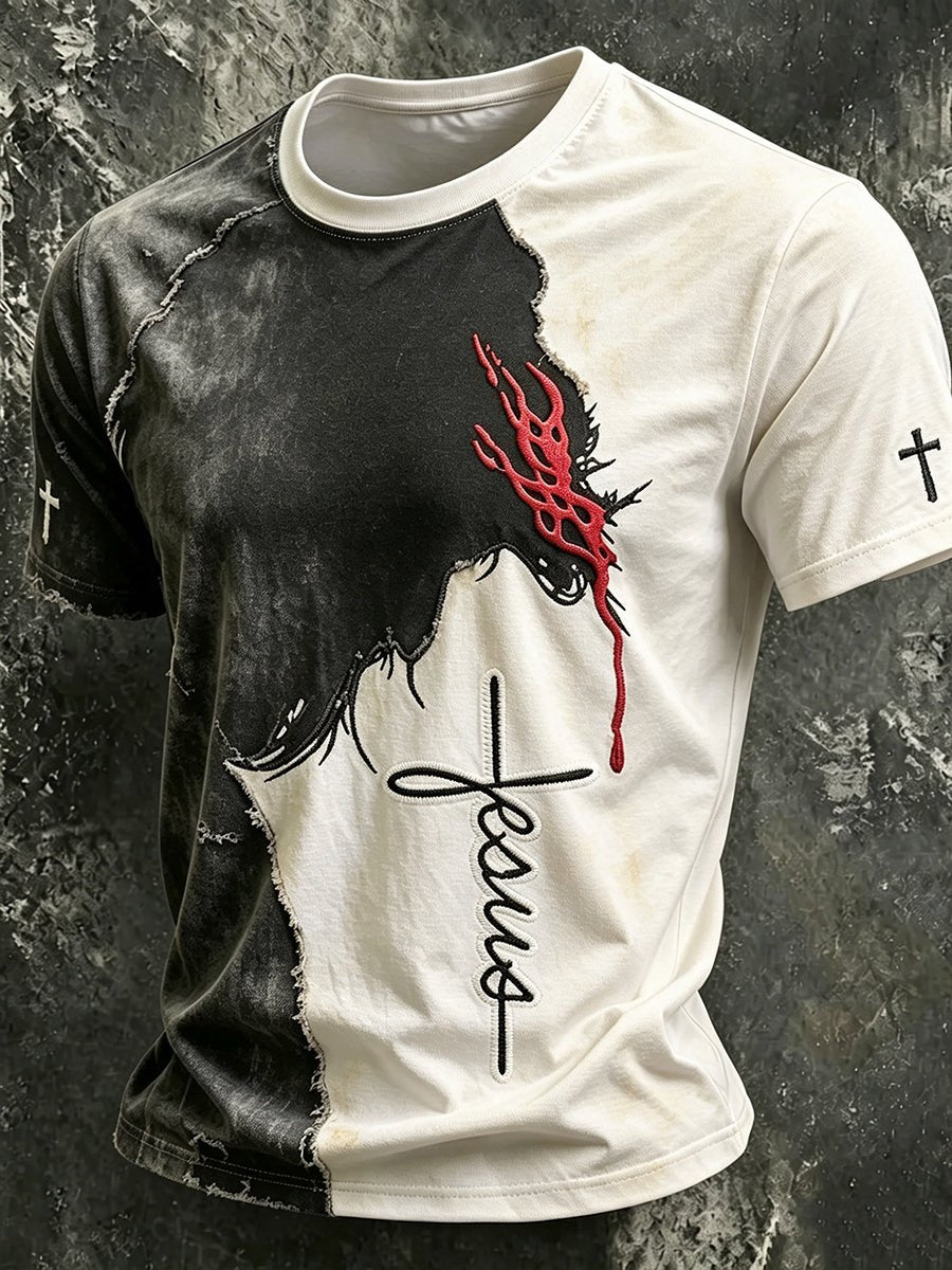 Men's Faith Printed Casual T-shirt