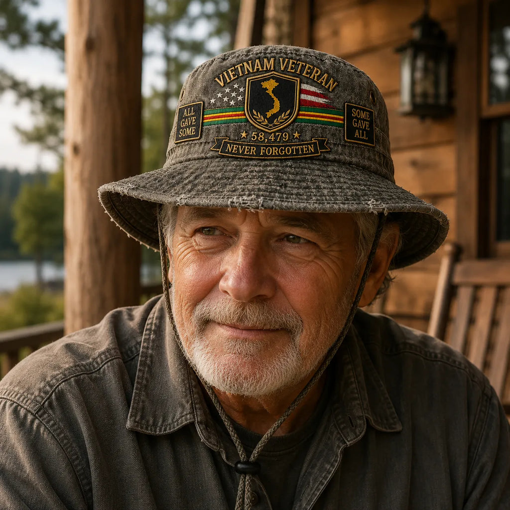Vietnam Veteran Welcome Home Memorial Bucket Hat - Buy 2, Get 1 FREE & FREE SHIPPING