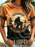 Women'S Casual & Fun Faith-Print Short-Sleeve Crew-Neck T-Shirt