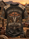 Men's Western Faith Printed T-shirt