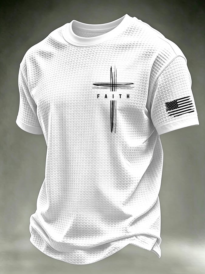 Men's  “Faith” waffle knit T-shirts