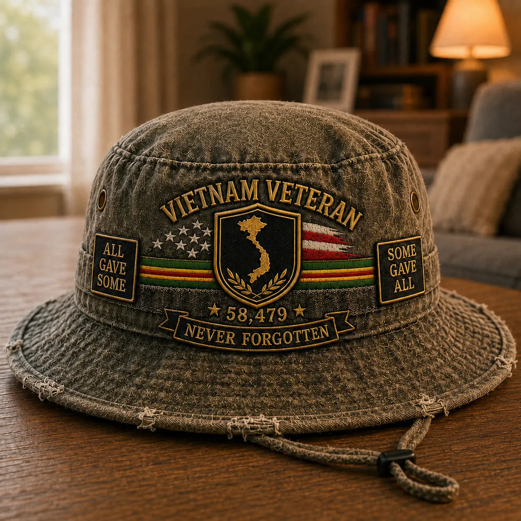Vietnam Veteran Welcome Home Memorial Bucket Hat - Buy 2, Get 1 FREE & FREE SHIPPING
