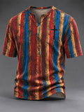 Men's Vintage Faith Faux-Linen T-shirt