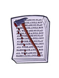 Horror Movie Jack Manuscript Brooch