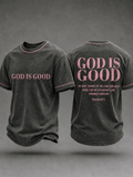 Men's Christian God Is Good Short Sleeve T-shirt