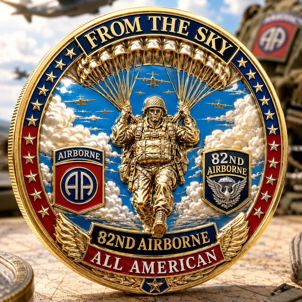 82nd Airborne “All American” Commemorative Metal Medal