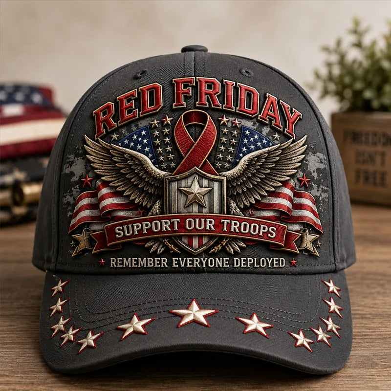 Red Friday Art Print Baseball Cap