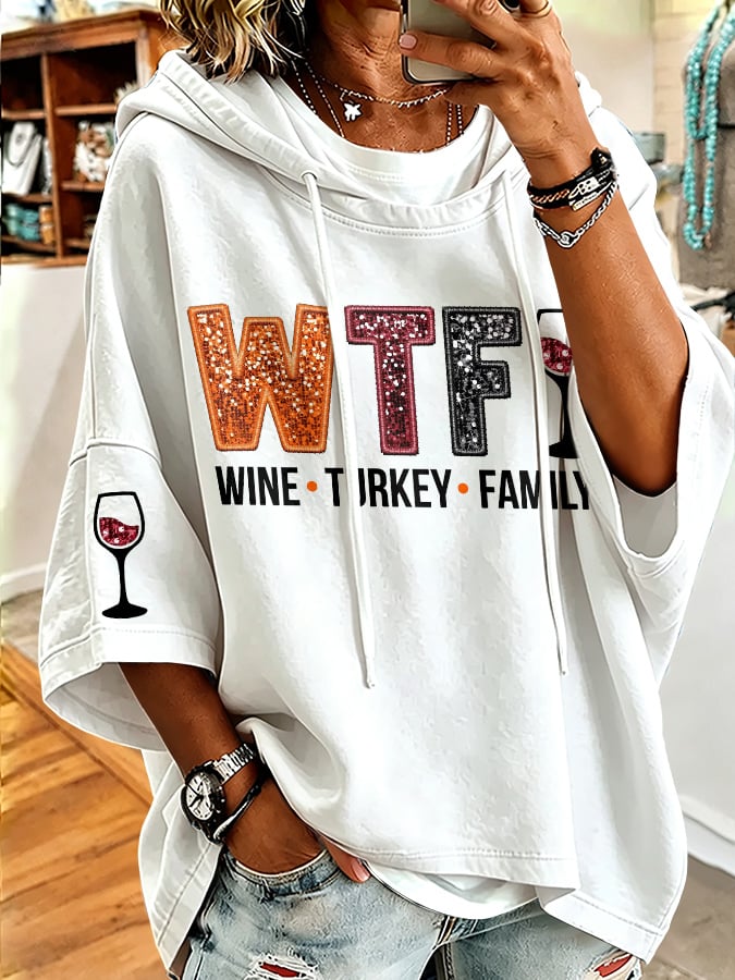 Women's Casual Printed Loose Sweatshirt