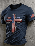 Men's  Faith Print Casual T-shirt