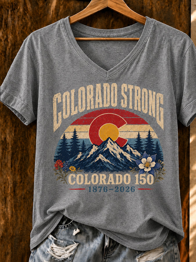 Women's Casual Colorado Strong T-shirt