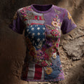 US 250th Anniversary Art Print Short-Sleeve T-Shirt
