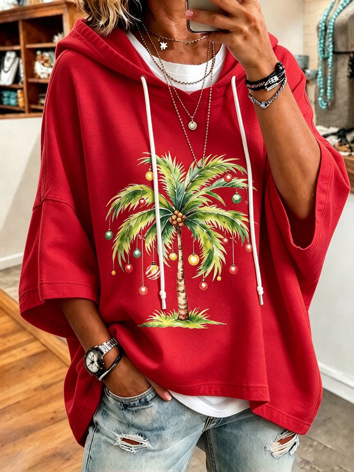 Women's Christmas Print Sweatshirt