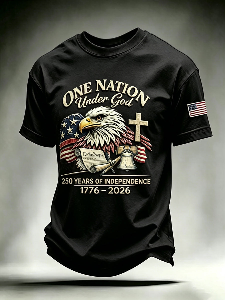 Men'S Independence Day Faith Casual T-Shirt