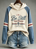 Women's Be Still And Know Psalm 46:10 Printed Sweatshirt