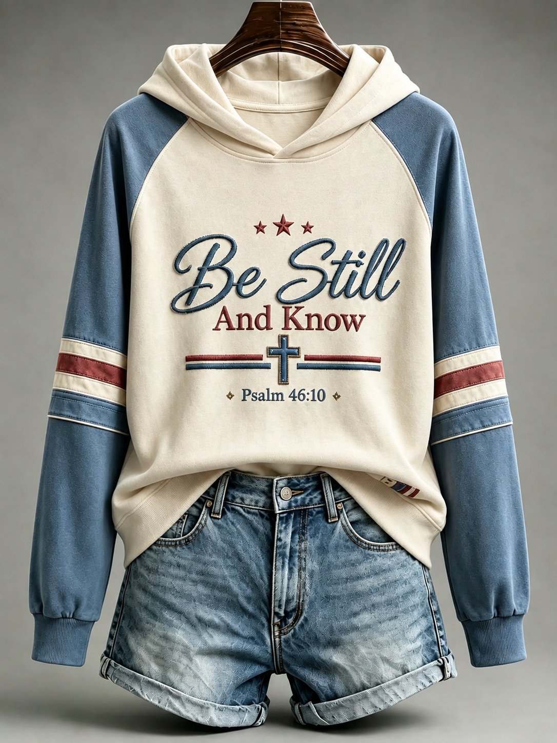 Women's Be Still And Know Psalm 46:10 Printed Sweatshirt