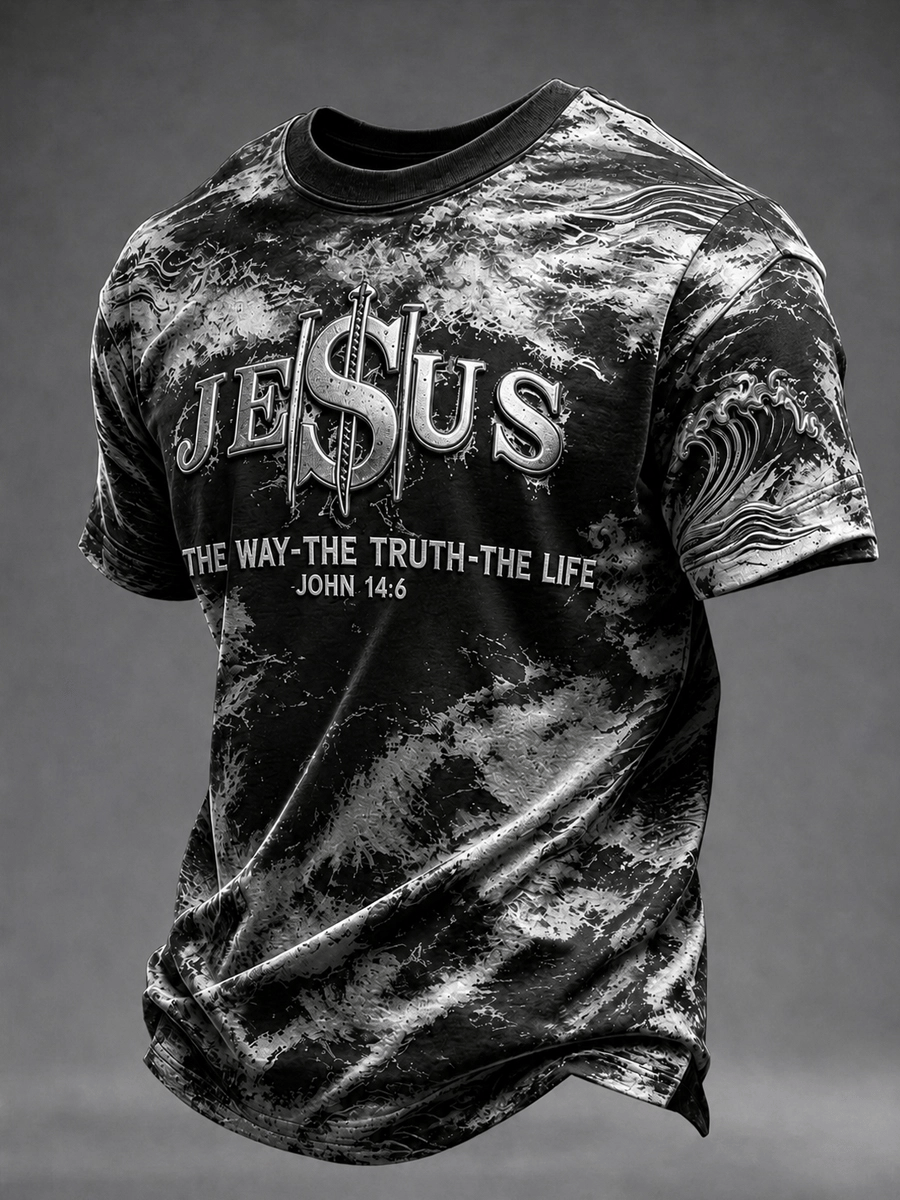 Men's Christian JESUS Short Sleeve T-shirt