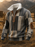Men'S Casual Western-Style Printed Sweatshirt