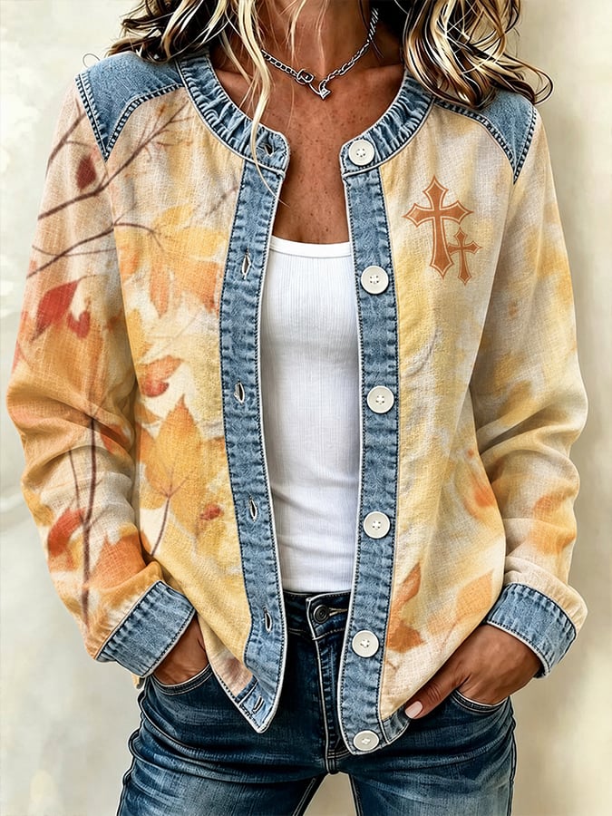 Women'S Autumn-Vibe Printed Casual Cardigan