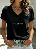 Women'S Faith Patriotic Printed Casual T-Shirt