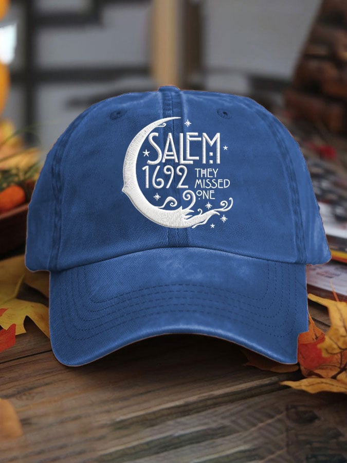 Unisex Halloween Salem 1692 They Missed One Print Hat