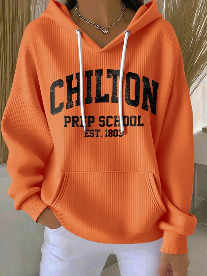 🔥HOT SALE🔥Retro Chilton Prep School Est. 1803 Print Hoodie