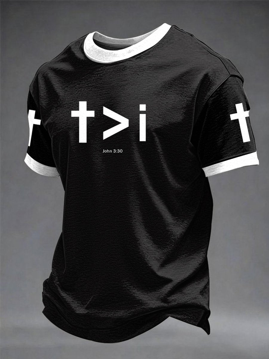Men's Faith Printed Casual T-Shirt