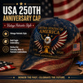 🎉Patriotic 4th of July ❤️ 🇺🇸 USA 250th Anniversary Patriotic Eagle Embroidered Cap