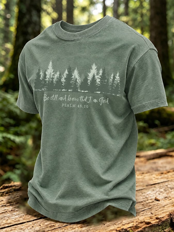 Men's Retro Print Short-Sleeve T-Shirt