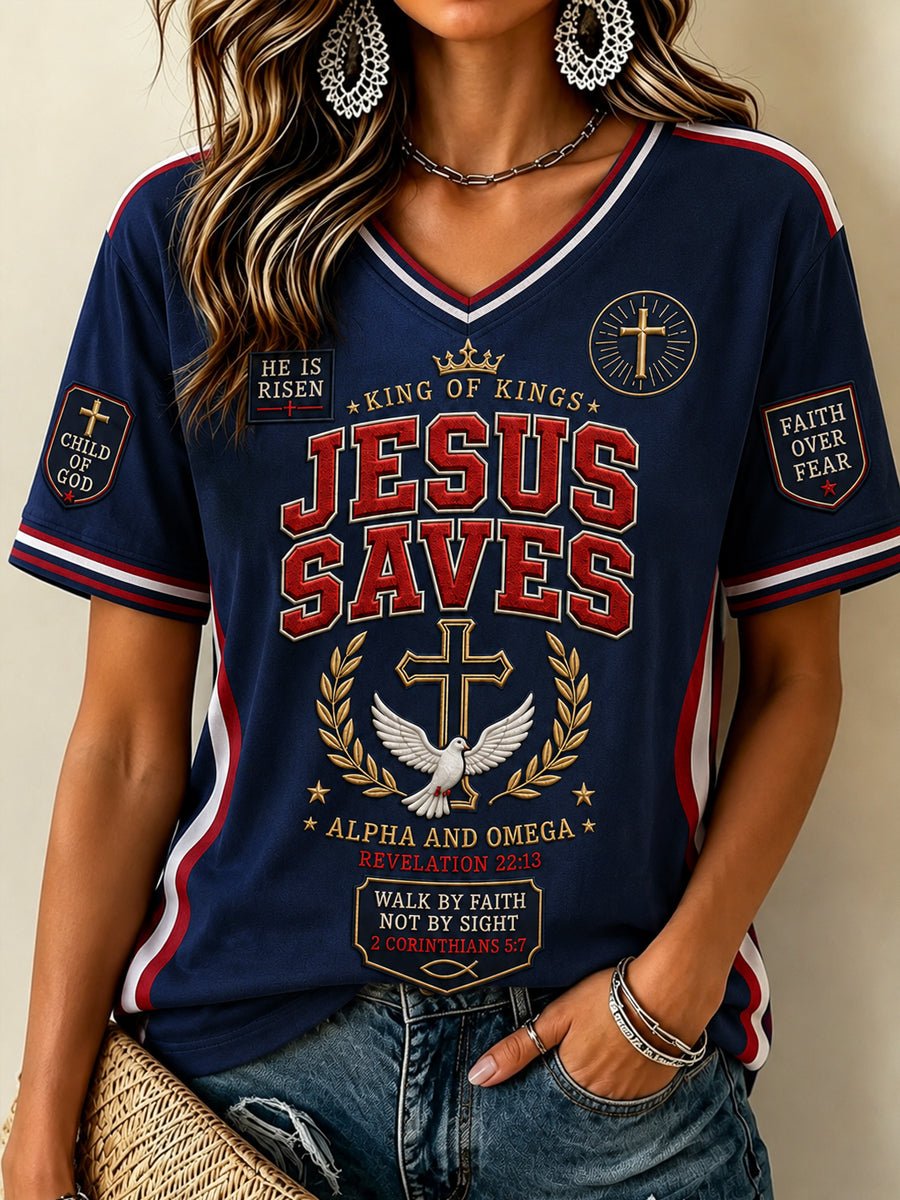 Women's Jesus Faith Print T-Shirt