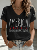 Women's Casual Print Short-Sleeve T-Shirt