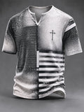 Men's Vintage Faith Faux-Linen T-shirt