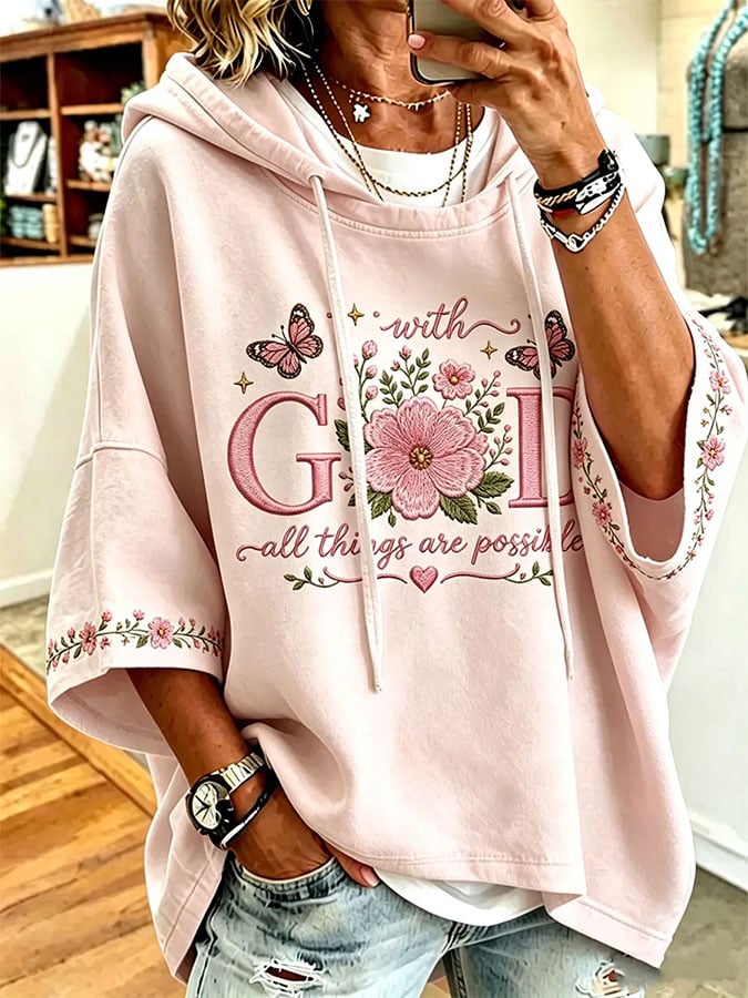 Women's Casual Printed Loose Sweatshirt