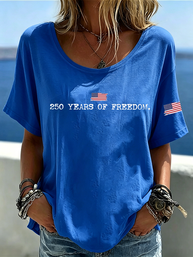 Women's 250 Years of Freedom Crew Neck T-Shirt