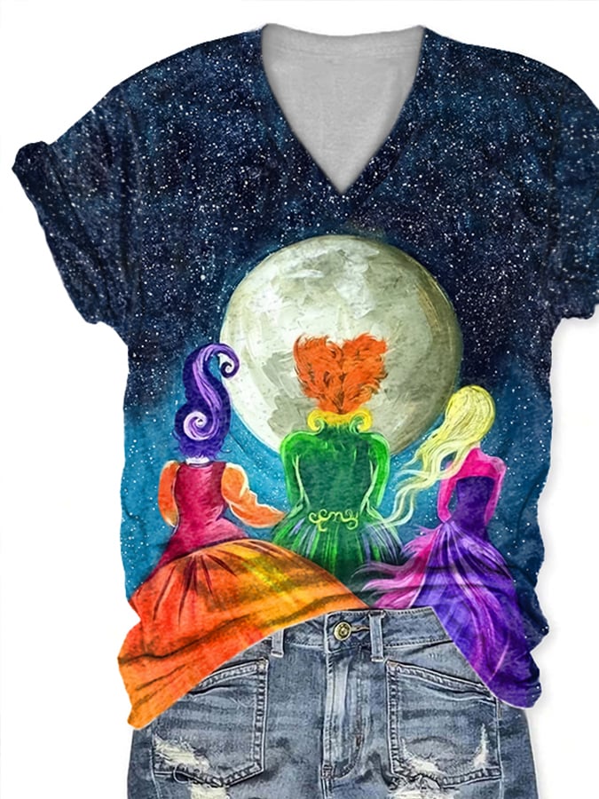 Fashion Abstract Print Short Sleeve T-Shirt